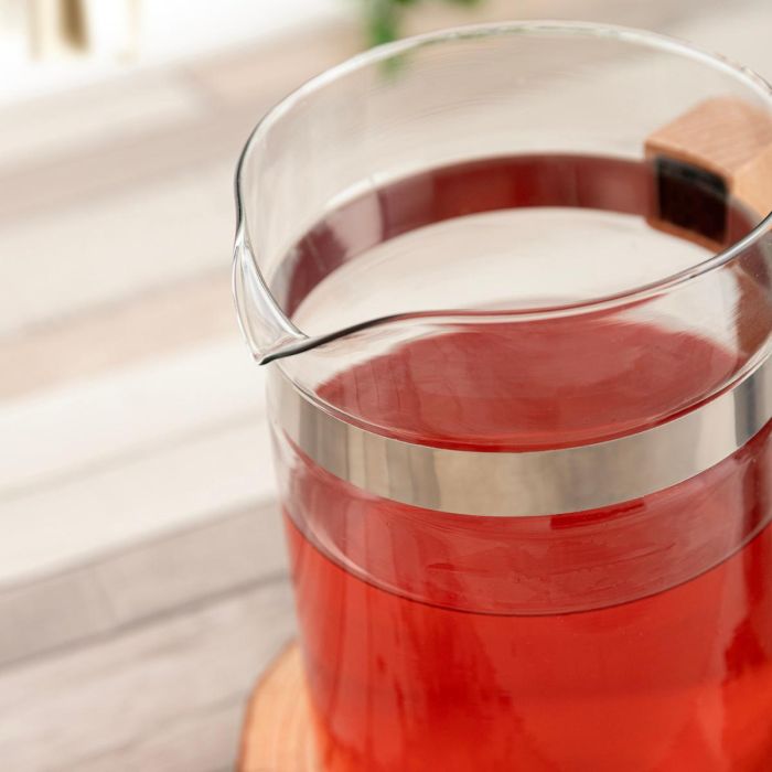 Tetera Vidrio Filtro Inox Tubin Quid 0,8 L 2