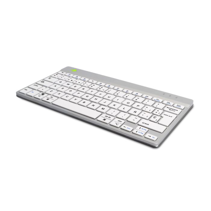 Clavier R-Go RGOCOESWLWH Blanc Espagnol Qwerty 1