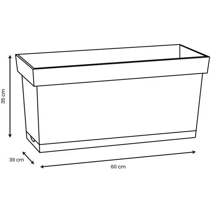 EDA Muret Toscane - Jardinière avec Réserve d'Eau et Roulettes - 74 L - 79x35x39 cm - Orange Terre Battue - Traitement Anti-UV - Garantie 7 ans EDA Muret Toscane - Jardinière avec Réserve d'Eau et Roulettes - 74 L - 79x35x39 cm - Orange Terre Battue - Traitement Anti-UV - Garantie 7 ans
