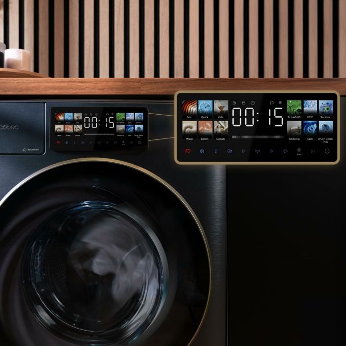 Machine à laver Cecotec Bolero DressCode 9950 Autodose Inverter 3D 1400 rpm 9 kg 3