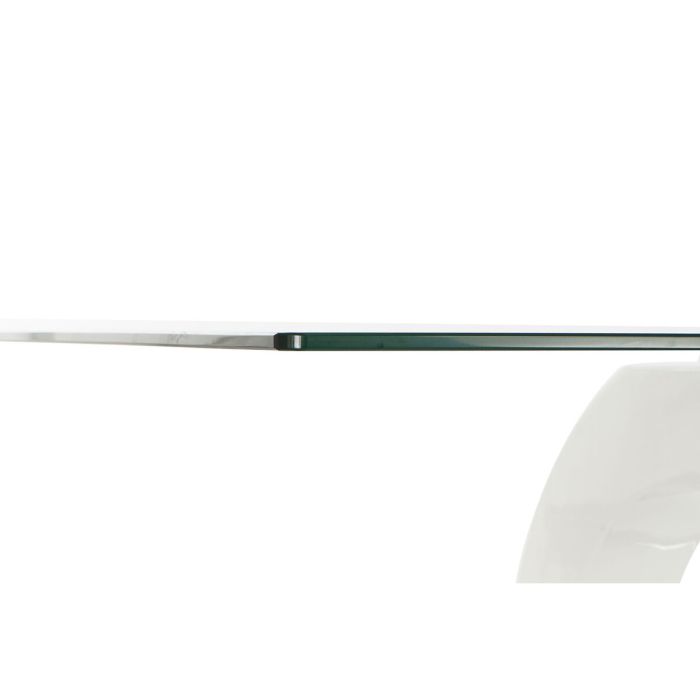 Table de Salle à Manger DKD Home Decor Verre Transparent Blanc Bois MDF (160 x 90 x 75 cm) 3