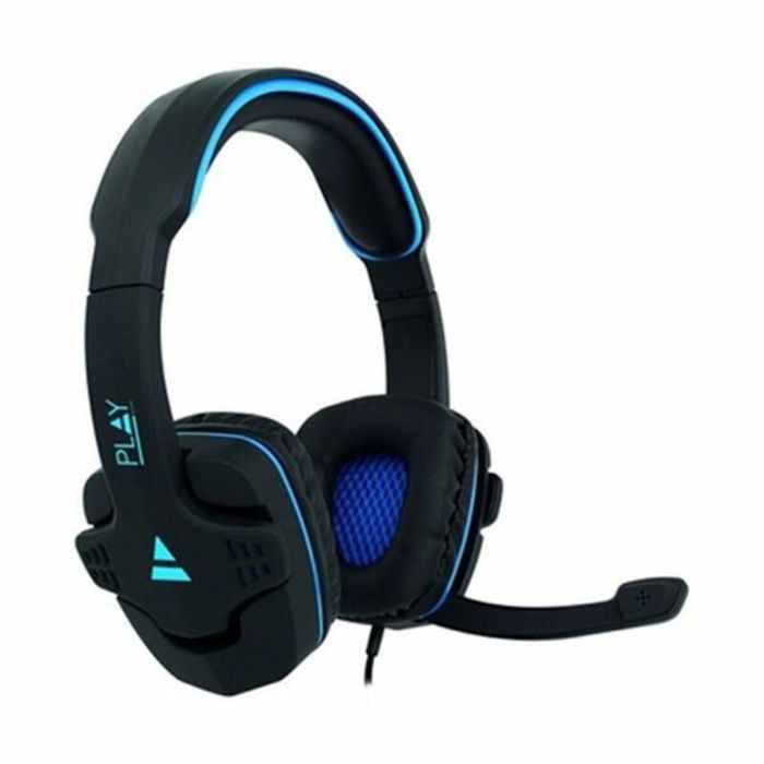 Casques avec Micro Gaming Ewent PL3320 Noir Bleu 0 Casques avec Micro Gaming Ewent PL3320 Noir Bleu 0