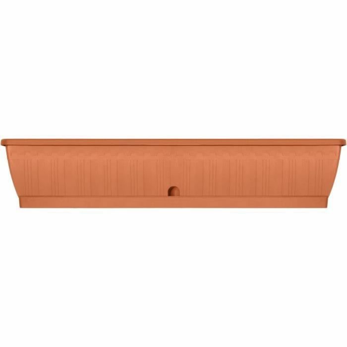 Jardinière auto-arrosante Garden ID Terre cuite 100 cm