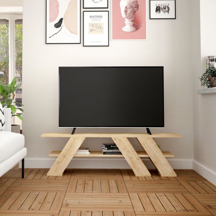 Meubles de télévision Alexandra House Living Diagonal Marron 140 x 40 x 34 cm 3