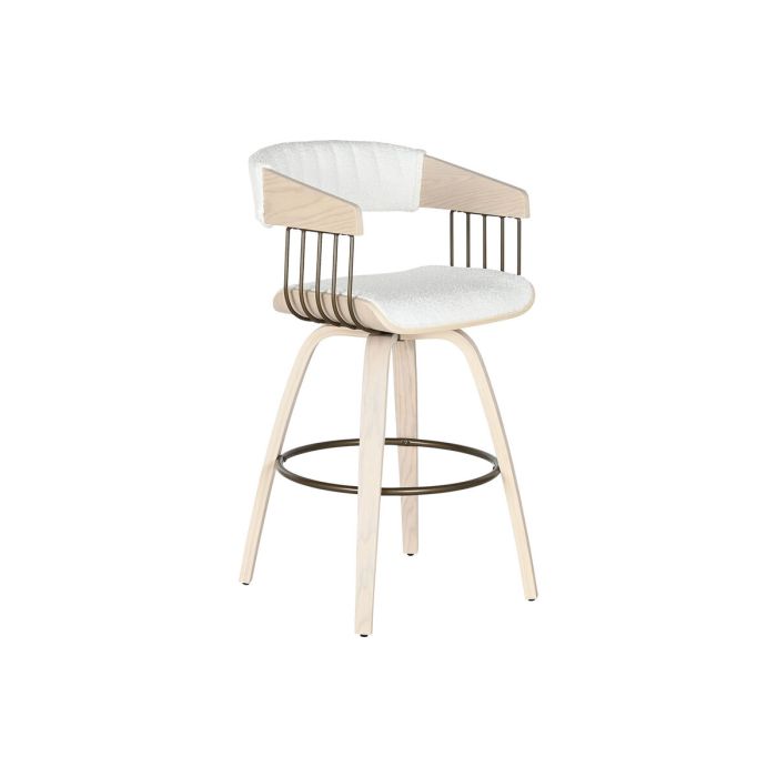 Tabouret Home ESPRIT Blanc Bois 51,5 x 47,5 x 94,5 cm 1