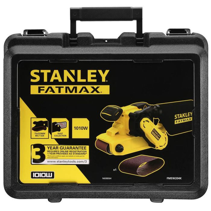 Ponceuse à bande Stanley FMEW204K 1010 W 230 V 9 Ponceuse à bande Stanley FMEW204K 1010 W 230 V 9