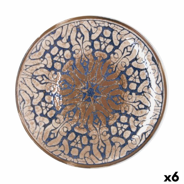 Plat pour pizza Bidasoa Deneb Hydrozero Marron Céramique Ø 30 cm (6 Unités)