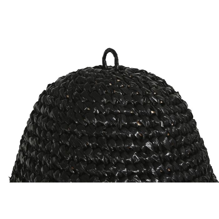 Écran de lampe Home ESPRIT Noir Raphia 60 x 60 x 80 cm 2 Écran de lampe Home ESPRIT Noir Raphia 60 x 60 x 80 cm 2