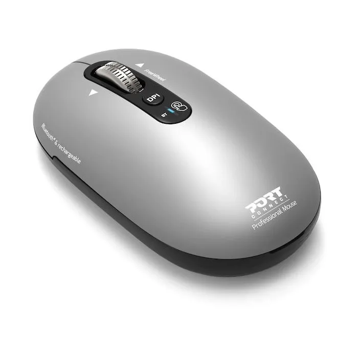Port Designs Souris Sans Fil Bluetooth PURE 910009 Rechargeable - Gris