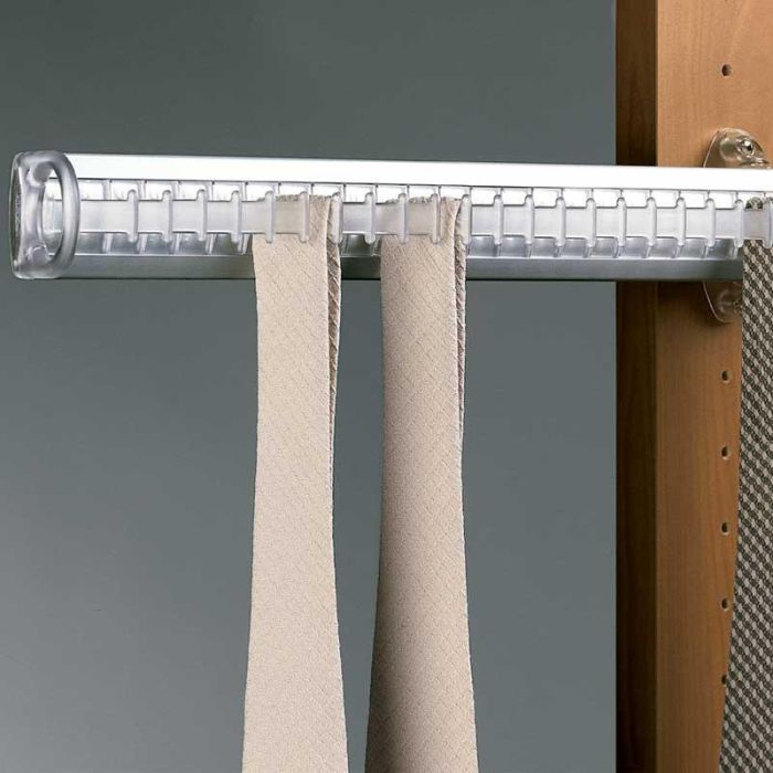 Portacorbatas Extraíble Modelo Anka Acabado Antracita/Transparente Color Transparente Servetto 2