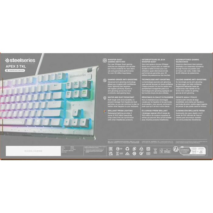 Clavier SteelSeries 64819 Blanc 5 Clavier SteelSeries 64819 Blanc 5