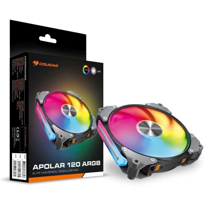 120mm COUGAR Gehäuse Lüfter Apolar 120 ARGB, Schwarz 8