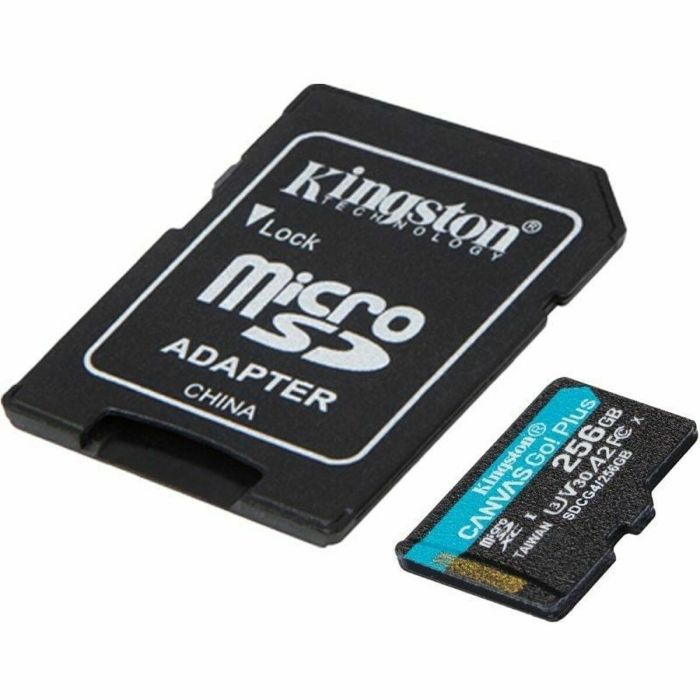 Carte Mémoire Micro SD avec Adaptateur Kingston CANVAS Go! Plus 256 GB 2 Carte Mémoire Micro SD avec Adaptateur Kingston CANVAS Go! Plus 256 GB 2