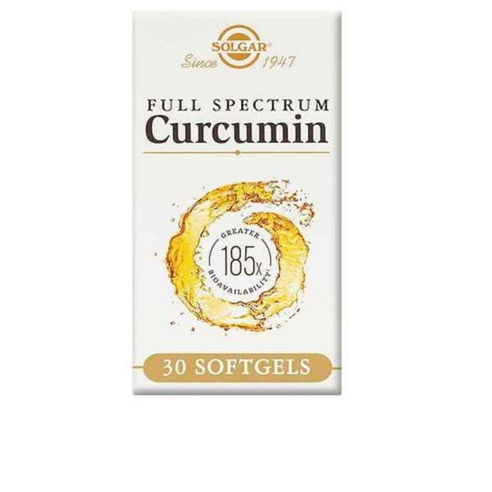 Solgar Curcuma Spectre Complet 185x Capsules Molles 30 Unités