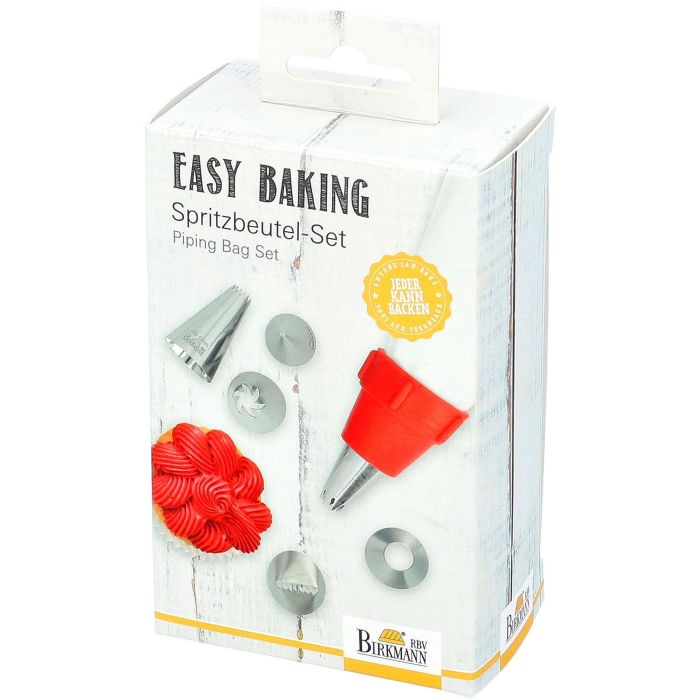 Poche a douille - BIRKMANN - EASY BAKING - Tissu - Inclus 6 douilles + 1 adapteur - 9 x 14,5 x 5,7 cm 2 Poche a douille - BIRKMANN - EASY BAKING - Tissu - Inclus 6 douilles + 1 adapteur - 9 x 14,5 x 5,7 cm 2