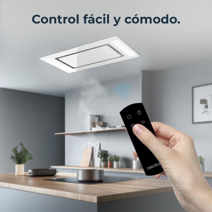 Hotte Conventionnelle Intégrable Cecotec Bolero Flux TIR 908000 Blanc Verre 90cm A++ 2