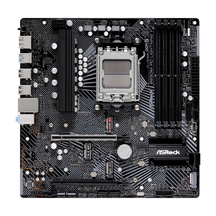 Carte Mère ASRock B650M PG LIGHTNING AMD B650 AMD AM5 5 Carte Mère ASRock B650M PG LIGHTNING AMD B650 AMD AM5 5