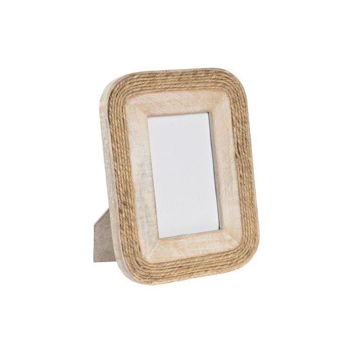 Cadre photo Home ESPRIT Marron Verre Corde Bois de manguier Naturel Cottage
