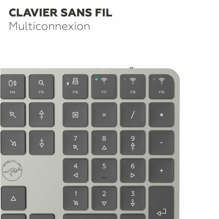 Clavier Mobility Lab KP430W Gris 6 Clavier Mobility Lab KP430W Gris 6