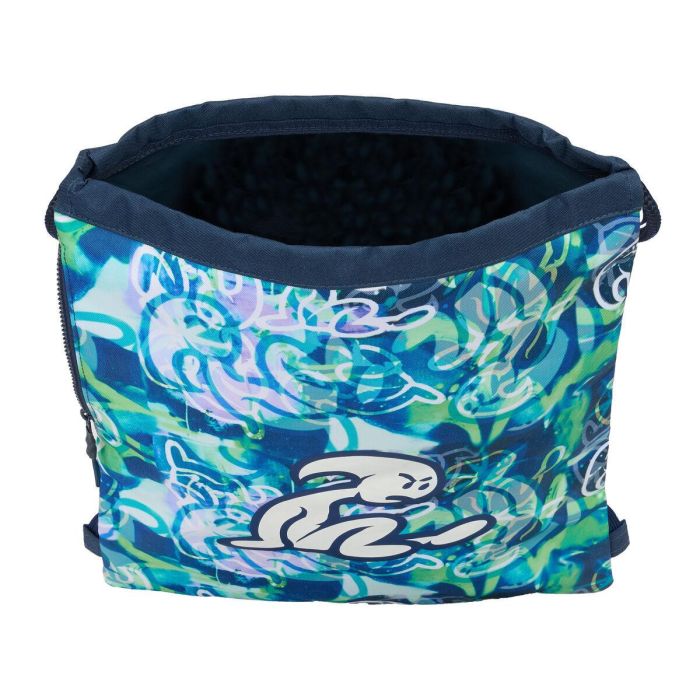 Sac à dos serré par des ficelles El Niño Kook Blue marine 35 x 40 x 1 cm 3