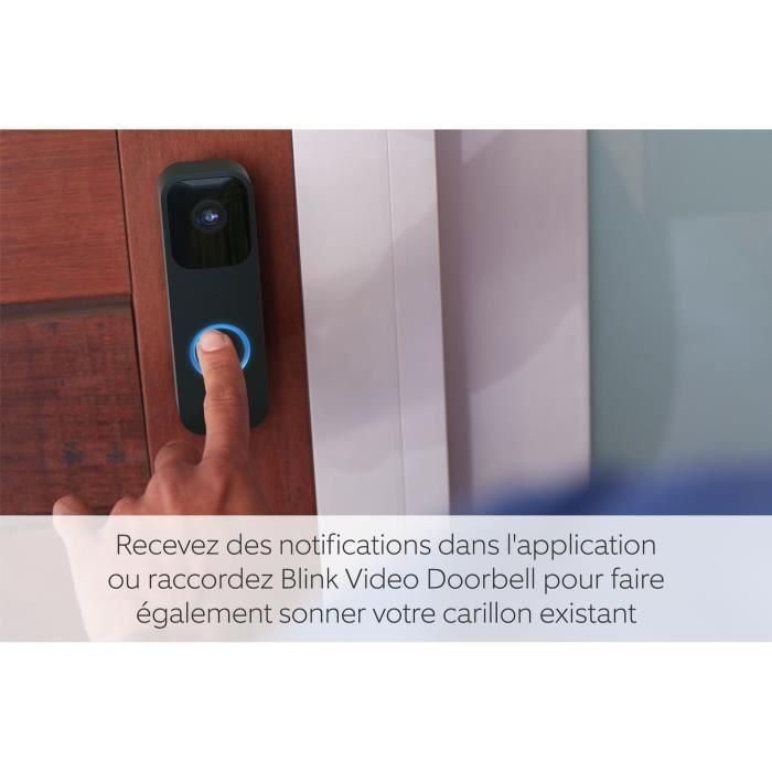 Sonnette connectée - BLINK - Video Doorbell - Noir 2