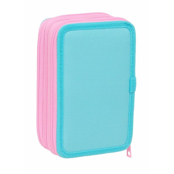 Pochette à crayons triple Stitch Bleu 12,5 x 19,5 x 5,5 cm 37 Pièces 10