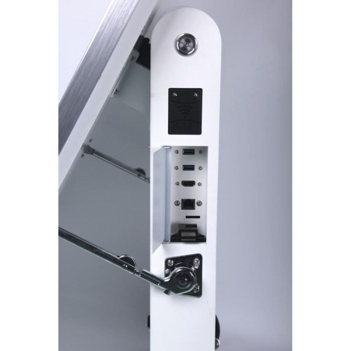 ALLNET Standdisplay 43 Zoll Outdoor Kundenstopper mit Akku oh. Touch mit Laufrollen 1500Nits Android Farbe schwarz 5