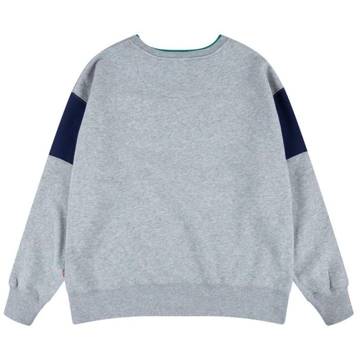 Sweat sans capuche enfant Levi's Colorblock Crewneck Gris clair 2