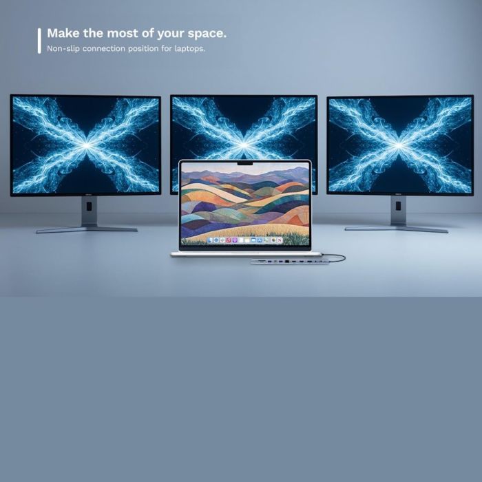 Hub USB Ewent EW1150 Gris 2