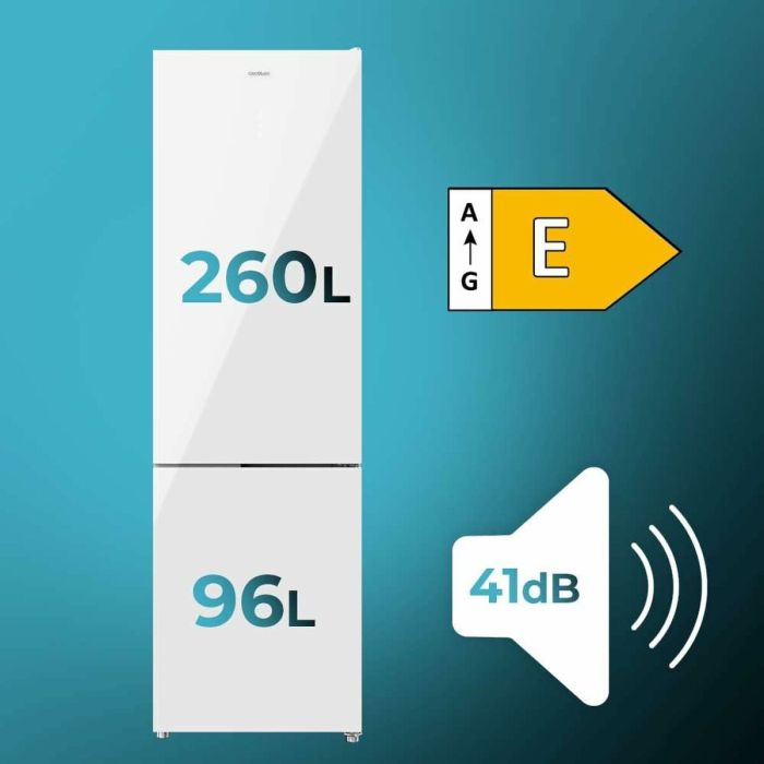 Réfrigérateur Combiné Cecotec Bolero CoolMarket Combi 356 Blanc 4 Réfrigérateur Combiné Cecotec Bolero CoolMarket Combi 356 Blanc 4