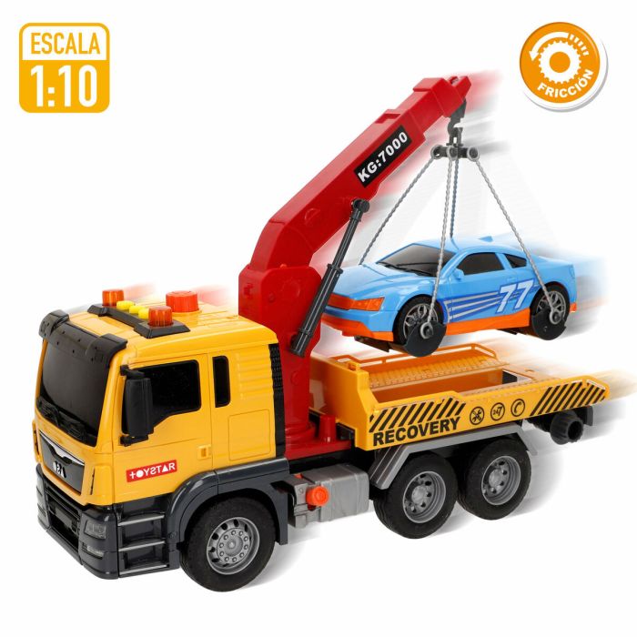 Camion avec grue Speed & Go 33 x 23 x 12 cm (4 Unités) 5