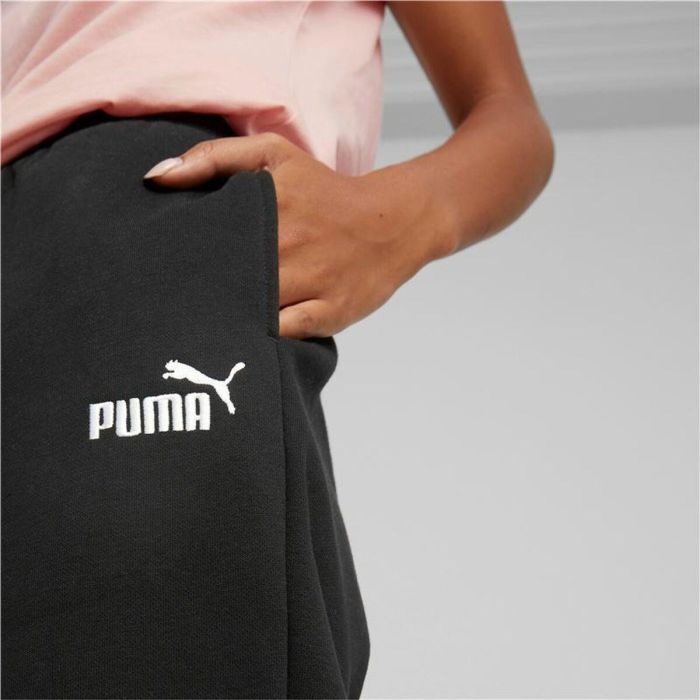 Pantalon de Survêtement pour Adultes Puma ESS+ Embroidery High-Waist Femme Noir 3 Pantalon de Survêtement pour Adultes Puma ESS+ Embroidery High-Waist Femme Noir 3
