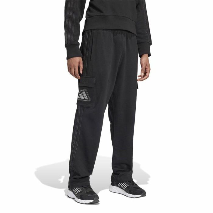 Pantalon de Sport pour Enfant Adidas Graphic Seasonal Noir 5 Pantalon de Sport pour Enfant Adidas Graphic Seasonal Noir 5