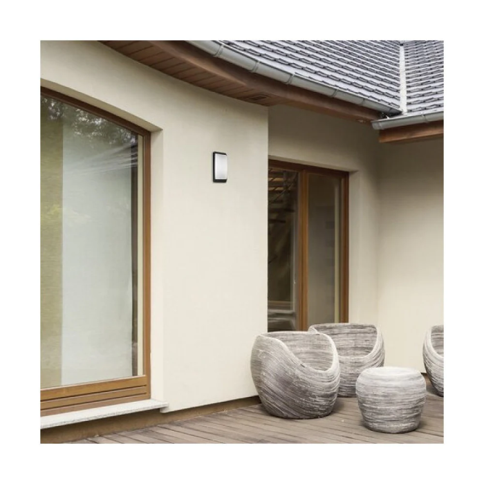 RABALUX Applique Extérieure Opole 1xE27 IP65 RAB-7797 - Luminaire Mural Carré Noir Mat avec Écran Blanc pour Terrasse 6 RABALUX Applique Extérieure Opole 1xE27 IP65 RAB-7797 - Luminaire Mural Carré Noir Mat avec Écran Blanc pour Terrasse 6