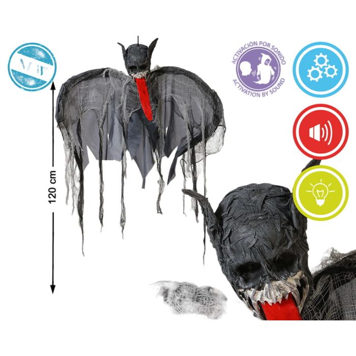 Décoration d'Halloween Chauve-souris 19 x 120 x 110 cm 1