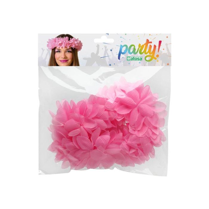 Couronne de fleurs fantaisie roses pour adulte femme, costume fée, nymphe, style bohème