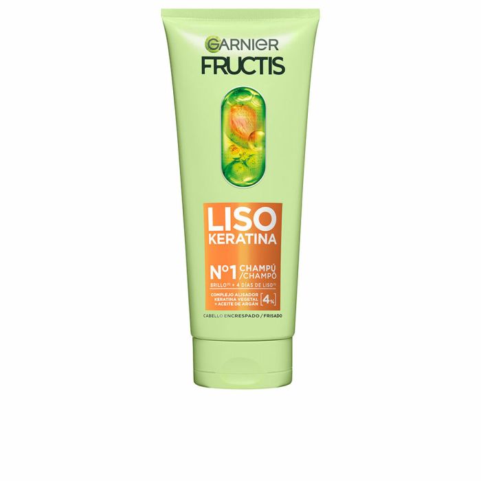 Garnier Fructis Liso Kératine Nº1 Shampooing Lissant Cheveux Soyeux et Lumineux 200 ml