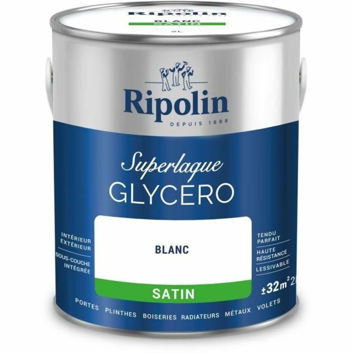 Peinture d'Apprêt Ripolin 447559 Blanc Satiné 2 L