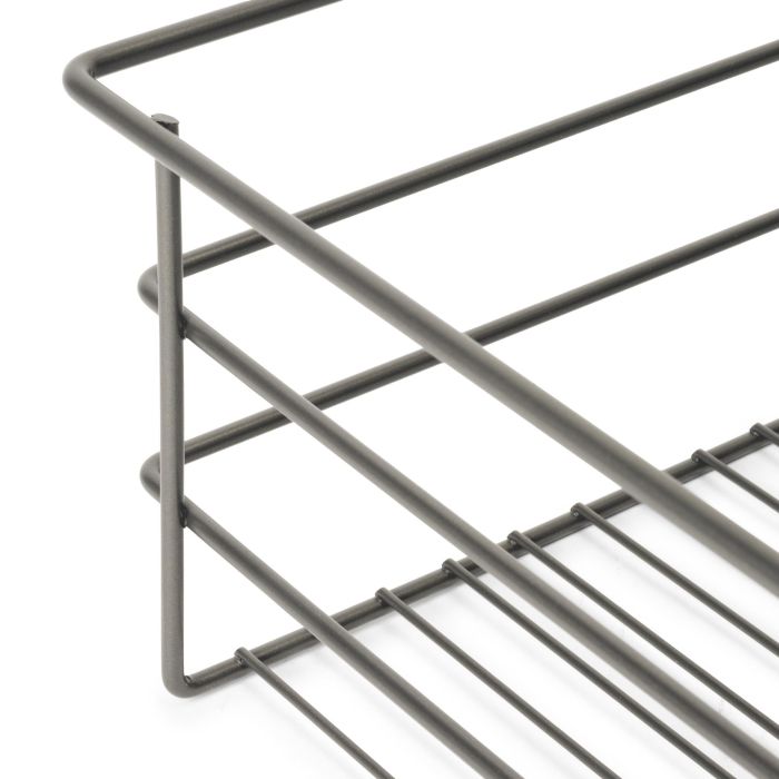 Emuca Kit tiroir en fil métallique et rack ajustable Quartz pour armoires, glissières extension totale et à fermeture douce, Module 70cm, Finition Titane 4
