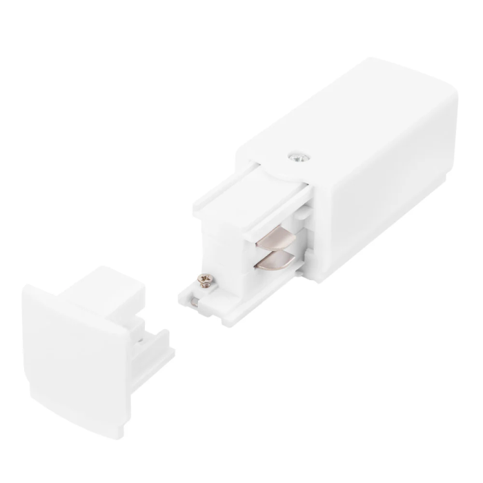 Connecteur Initial Rail Triphasé Blanc pour Connexion Électrique 1