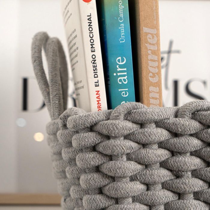 Cesta Algodón Moa Vinthera 35x25x13 cm (6 Unidades) 3