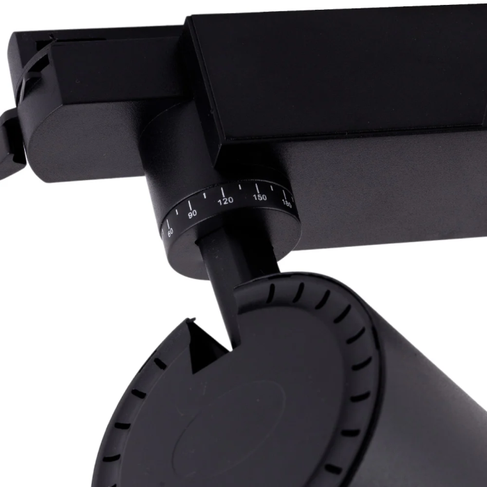 Projecteur sur rail LED 30W 2527Lm CRI90 2700K Monophasé 40.000H Antireflet [HO-FC-30W-AD-B-WW] 1