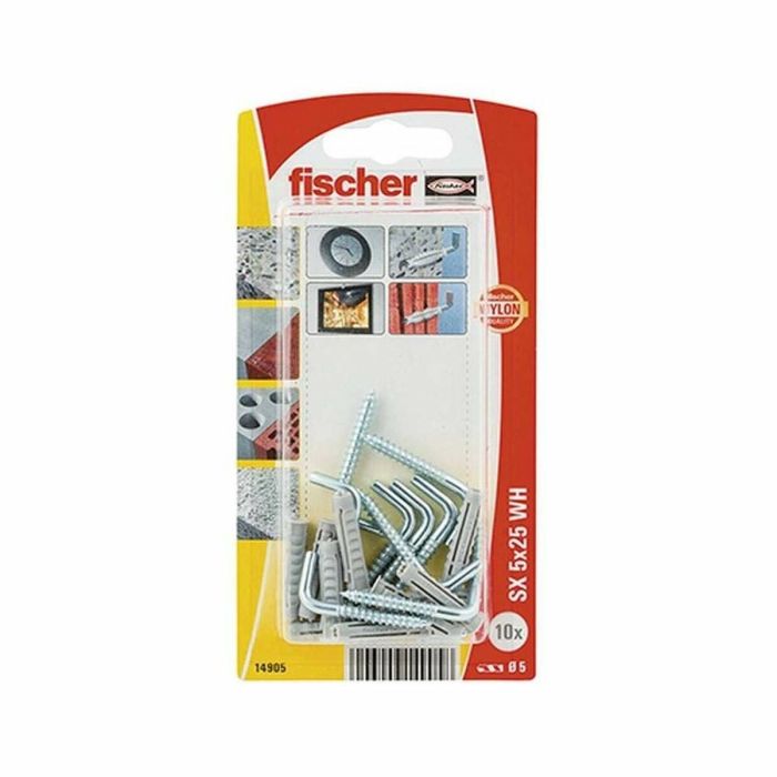 Pitons Fischer 14905 Crampons 5 x 25 mm 10 Unités 1