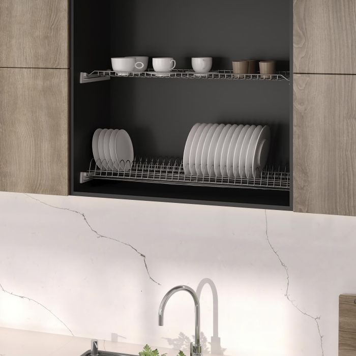 Emuca Égouttoir Suprastar pour module, 900, Acier, Chromé 1