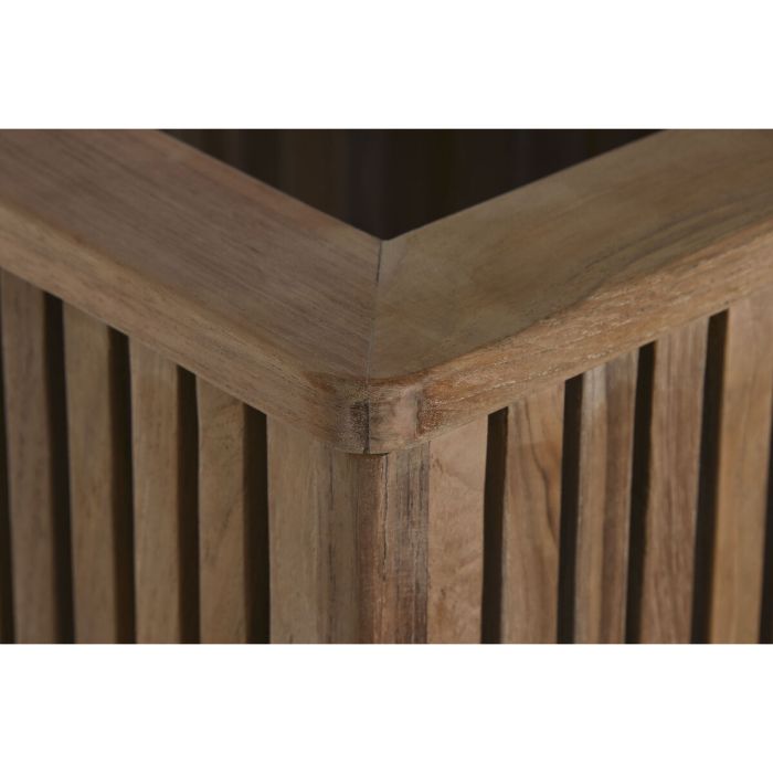 Cache-pot Home ESPRIT bois de teck 34,5 x 34,5 x 37 cm 4