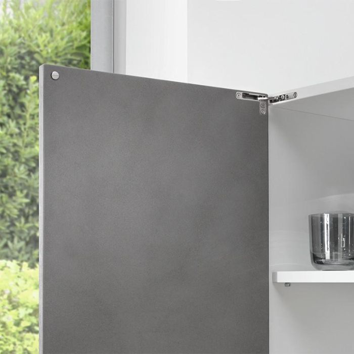 Kit Bisagras Amortiguadas Air Acabado Titanio Cierre Push Salice 1