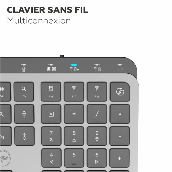 Clavier Mobility Lab KP450W Noir Gris 7