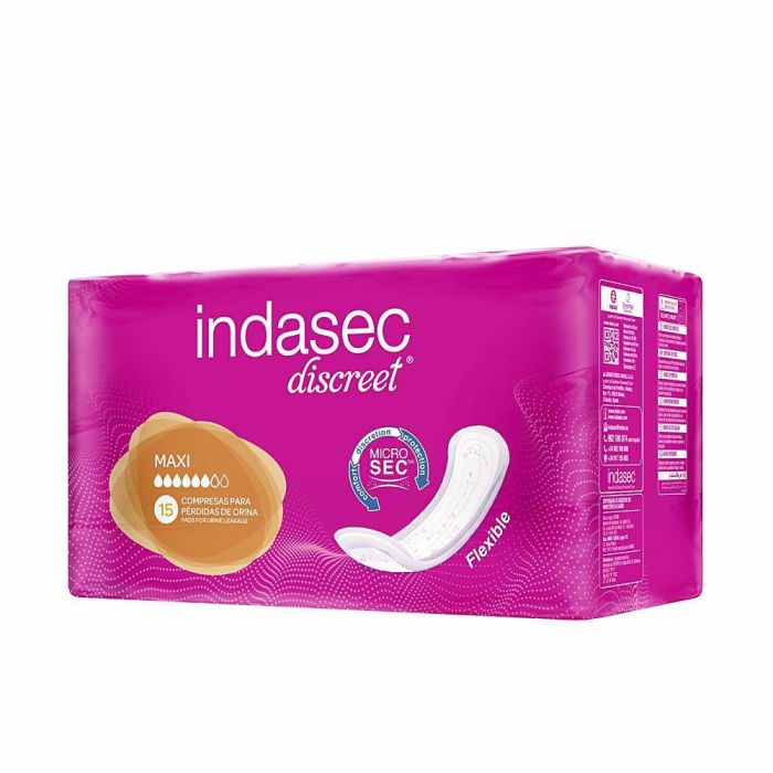 Indasec Discreet Protection Maxi Pour Incontinence 15 Unidades