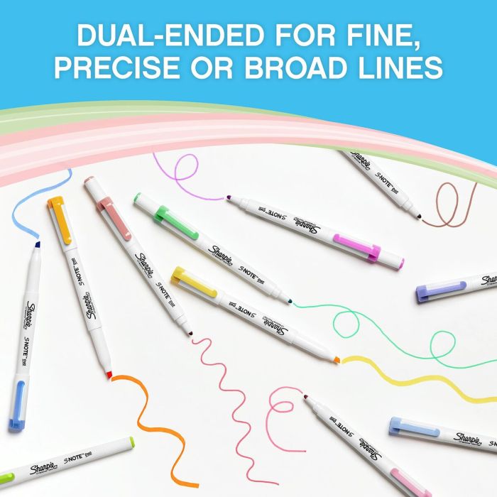 Ensemble de Marqueurs Sharpie S-Note Duo Double 16 Pièces 3 Ensemble de Marqueurs Sharpie S-Note Duo Double 16 Pièces 3