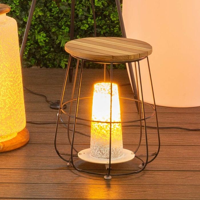 Table d'appoint Dewi Marron Bois bois de teck 36,5 x 36,5 x 44,5 cm 0 Table d'appoint Dewi Marron Bois bois de teck 36,5 x 36,5 x 44,5 cm 0